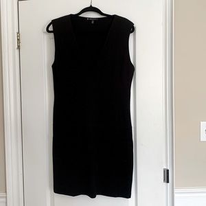 Black jersey mini dress/topper. Anne Klein
